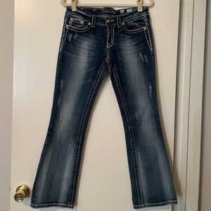 MISS ME Y2K Distressed Bootcut Jeans - Size 30